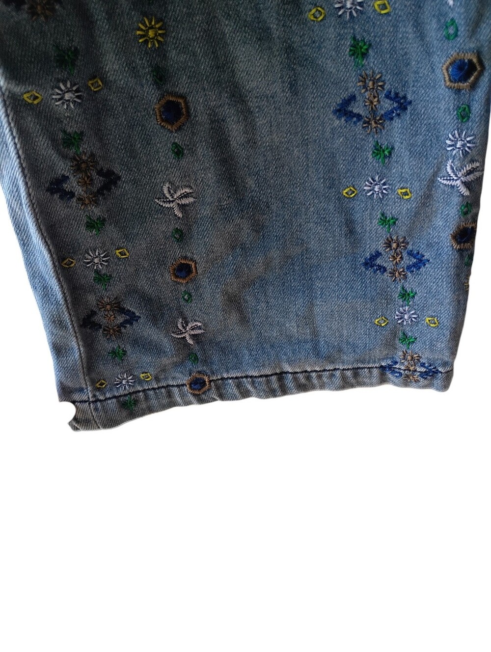 NWOT Free People Delphine Nonstretch High Waist Embroidered Flare Leg Jeans 28 - Picture 6 of 7